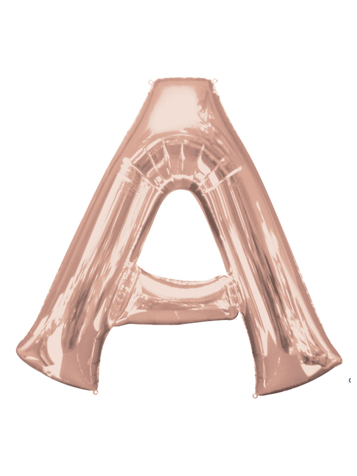 Anagram Foil Balloon Rose Gold 34" Letter A