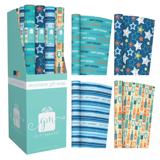 Rollwrap Male Blue 3M 36pk