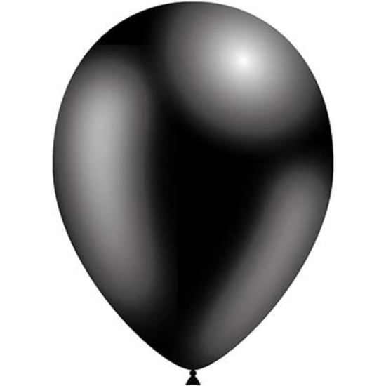 Decotex Pro Fashion Black 11" Latex Balloon 50pk