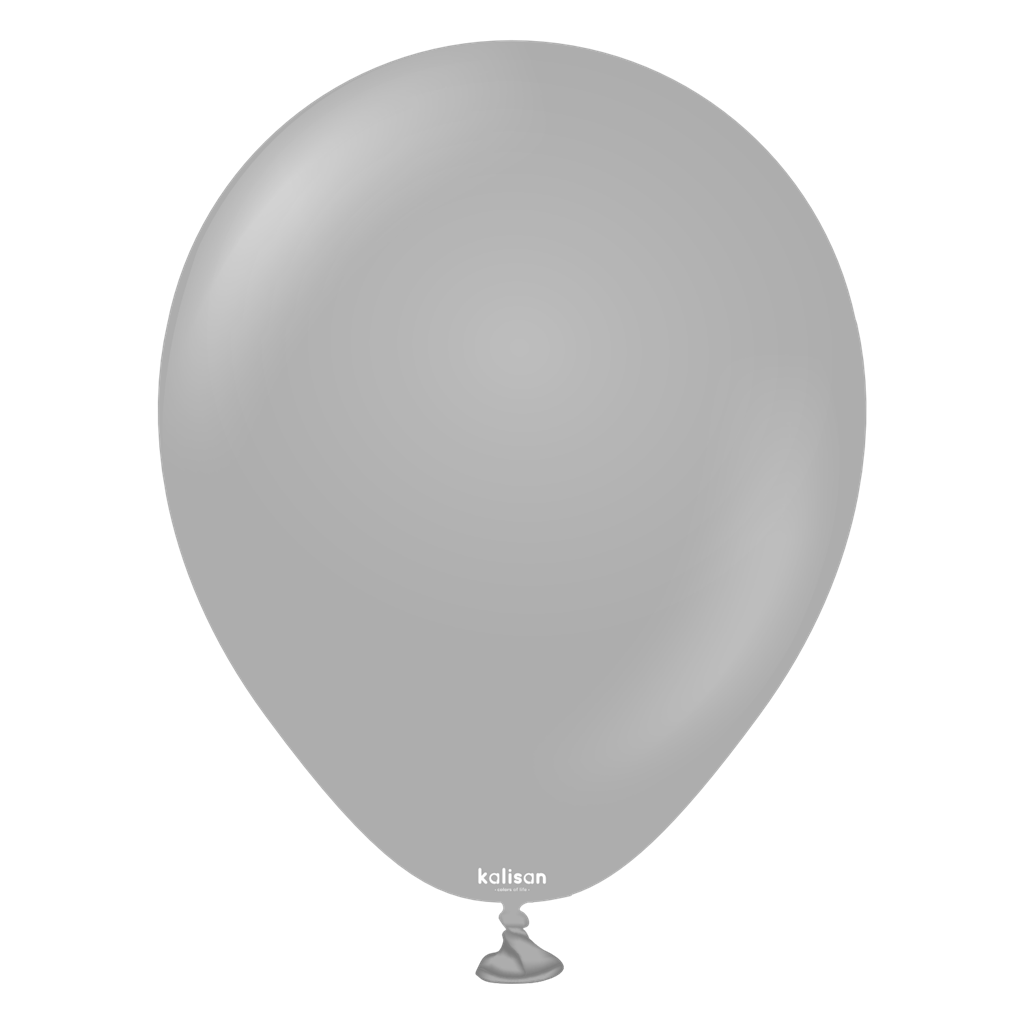 Kalisan Standard Grey 5" Latex Balloons 100pk