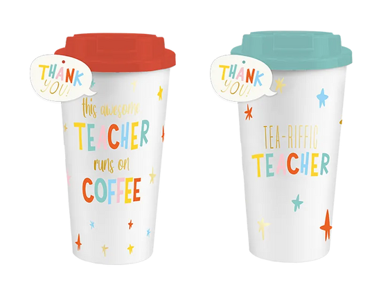 Gem Imports 2 Pack Travel Mug Teacher 450ml
