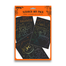 Eurowrap 3 Pack Scratch Art Pack Halloween