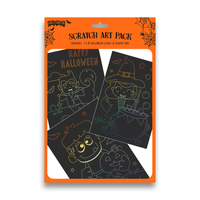 Eurowrap 3 Pack Scratch Art Pack Halloween