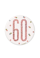 Unique Badge Rose Gold Glitz Party Age 60 3