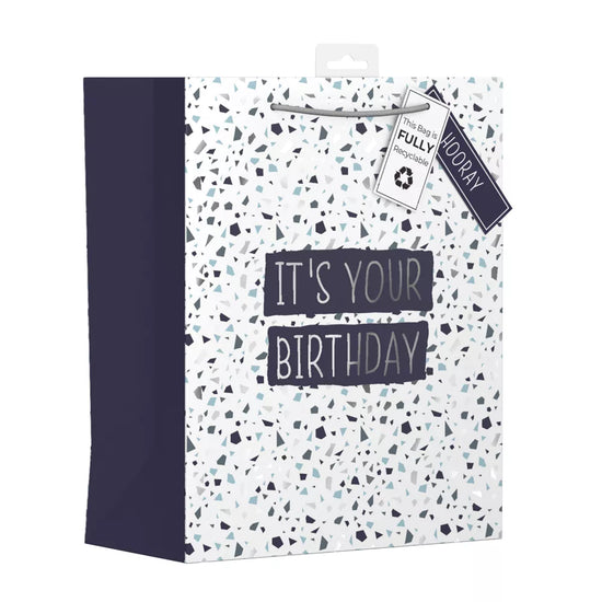 Gift Bag Terrazzo Large 6pk
