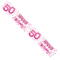 APAC Banner Age 50 Pink 9ft