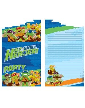 TMNT Stand-Up Invitations 8pk
