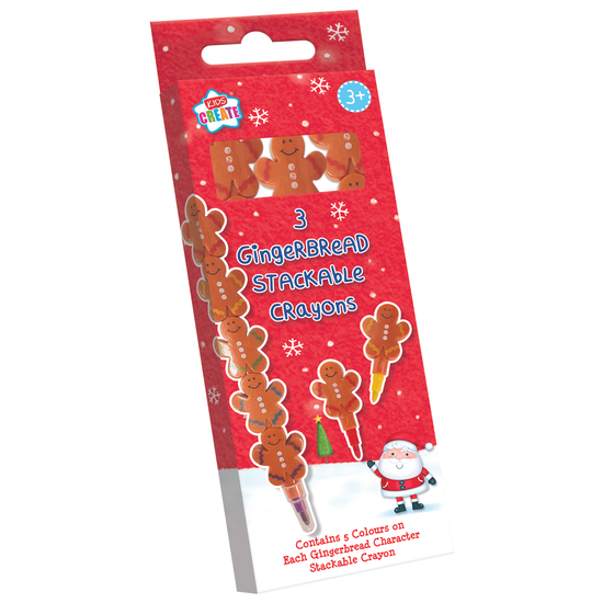 Stackable Crayons Gingerbread 3pk