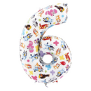 Grabo Foil Balloon Bluey 26" Number 6