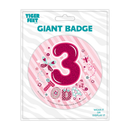Big Badges Age 3 Female 6pk