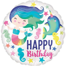 Anagram Foil Balloon 18" Round Birthday Sealife
