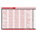Calendar Full Year Wall Planner Red & Black 2027