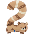 Grabo Puppyloons Foil Balloon 35" Number 2