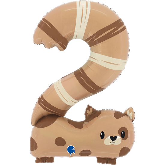 Grabo Puppyloons Foil Balloon 35" Number 2