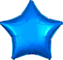 Anagram Foil Balloon Metallic Blue Star 18"