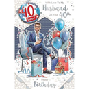 Xpress Yourself C75 Birthday Age 40 Husband 6pk