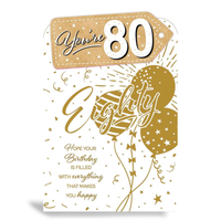 Prelude Platinum C75 Birthday Age 80 6pk