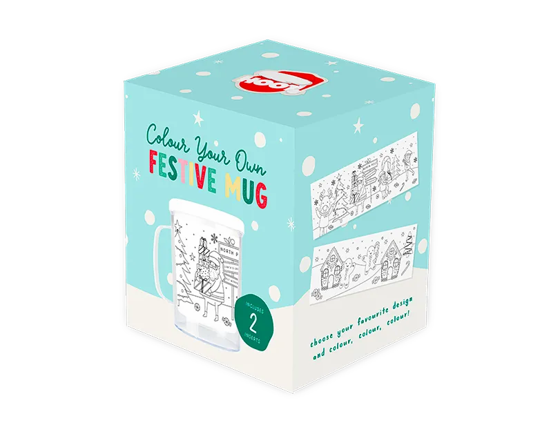 Gem Imports Colour Your Own Christmas Mug