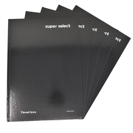 Hardback Notebook Black A4 5pk
