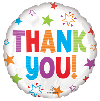 Anagram Thank You Stars 18" Foil Balloon