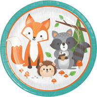 Woodland Animals 23cm Plates 8pk