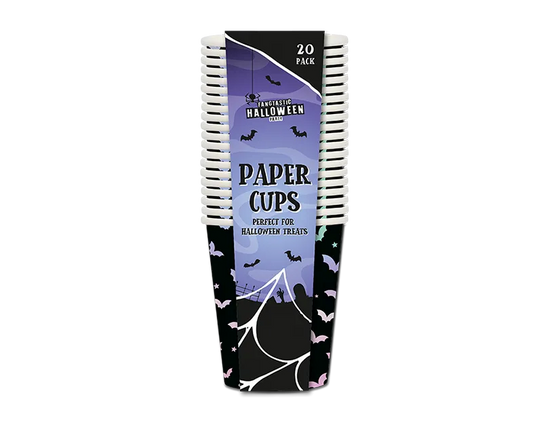 Gem Imports 20 Pack Cups Paper Holographic Bats