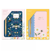Diary Gift Set Slim WTV Bee Floral 2027 12pk