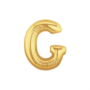 Oaktree Foil Balloon Gold 7" Letter G