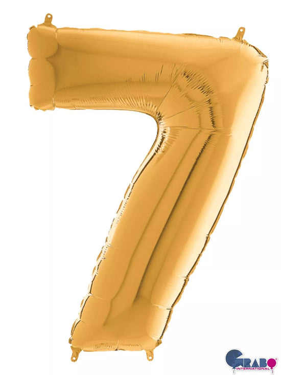 Grabo Foil Balloon Gold 26" Number 7
