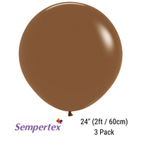 Sempertex Fashion Coffee 24" Latex Balloons 3pk