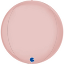 Grabo Foil Balloon Satin Pastel Pink Globe 15"