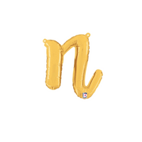 Grabo Foil Balloon Gold 14" Letter N