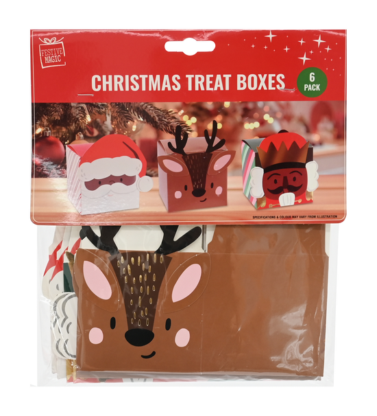 Uncle Bills 6 Pack Treat Boxes Christmas