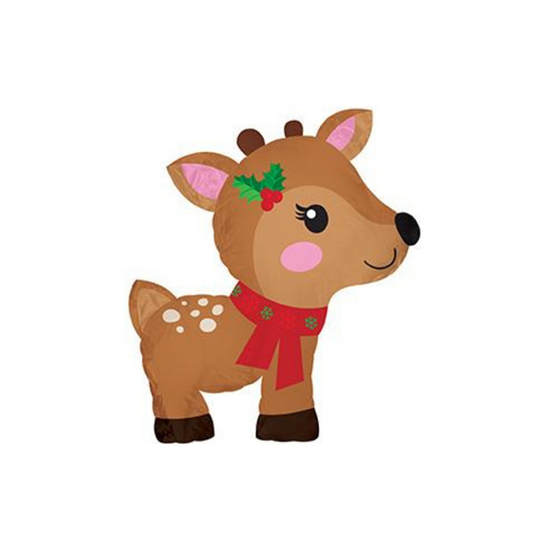 Christmas Reindeer 12" Mini Shape Foil Balloon
