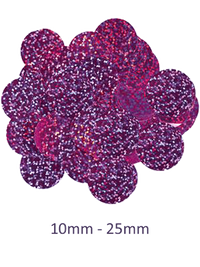 Oaktree Confetti Holographic Fuchsia 10mm 50g