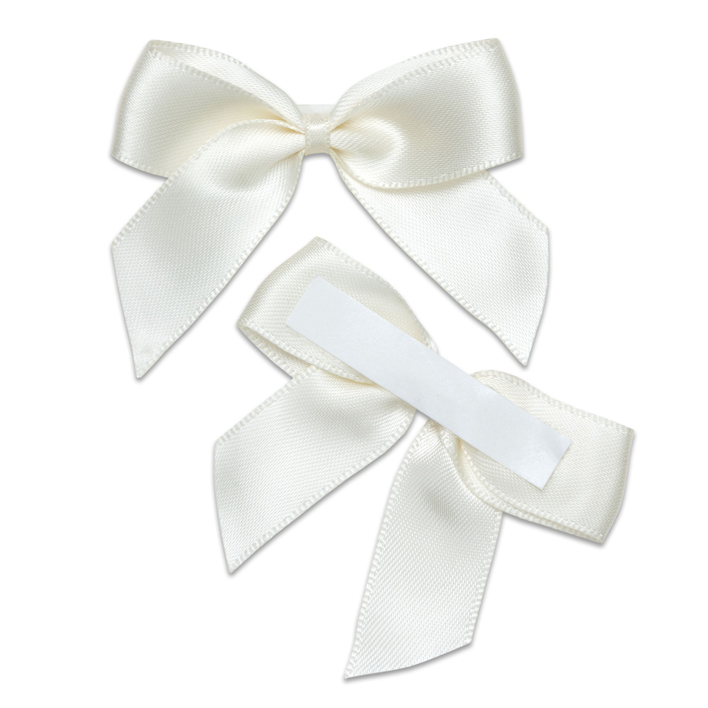 Italian Options 12 Pack Ribbon Bows Ivory 5cm