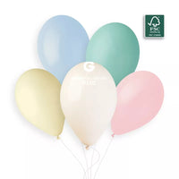 Set of Gemar 50-pack 13-inch latex decorator balloons in assorted colors, perfect for celebrations and decorations.