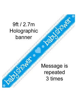Oaktree Banner Baby Shower Blue 3.9m