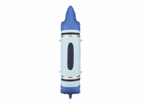 Blue Crayon 41" Foil Balloon
