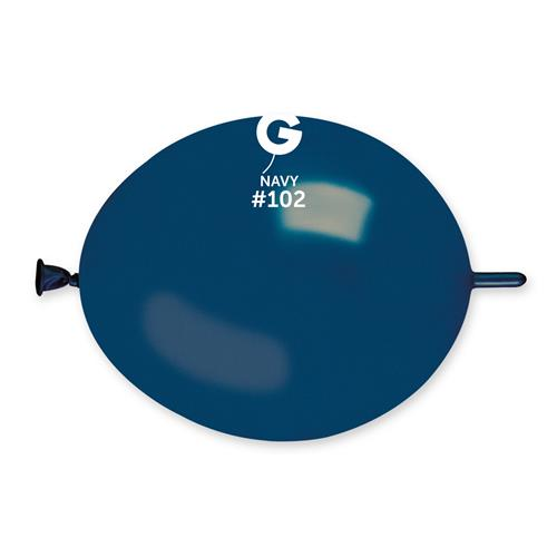 Gemar 100 Pack Latex Balloons Glink Navy 6