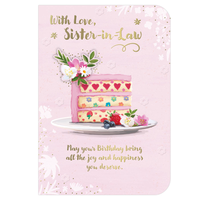 Prelude 6 Pack Cards C50 Birthday Sister-In-Law