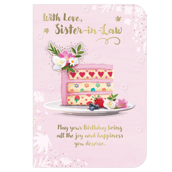 Prelude 6 Pack Cards C50 Birthday Sister-In-Law