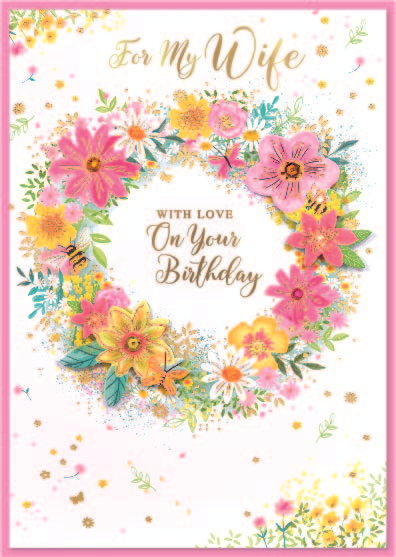 Isabel's Garden 6 Pack Cards C50 Birthday Wife