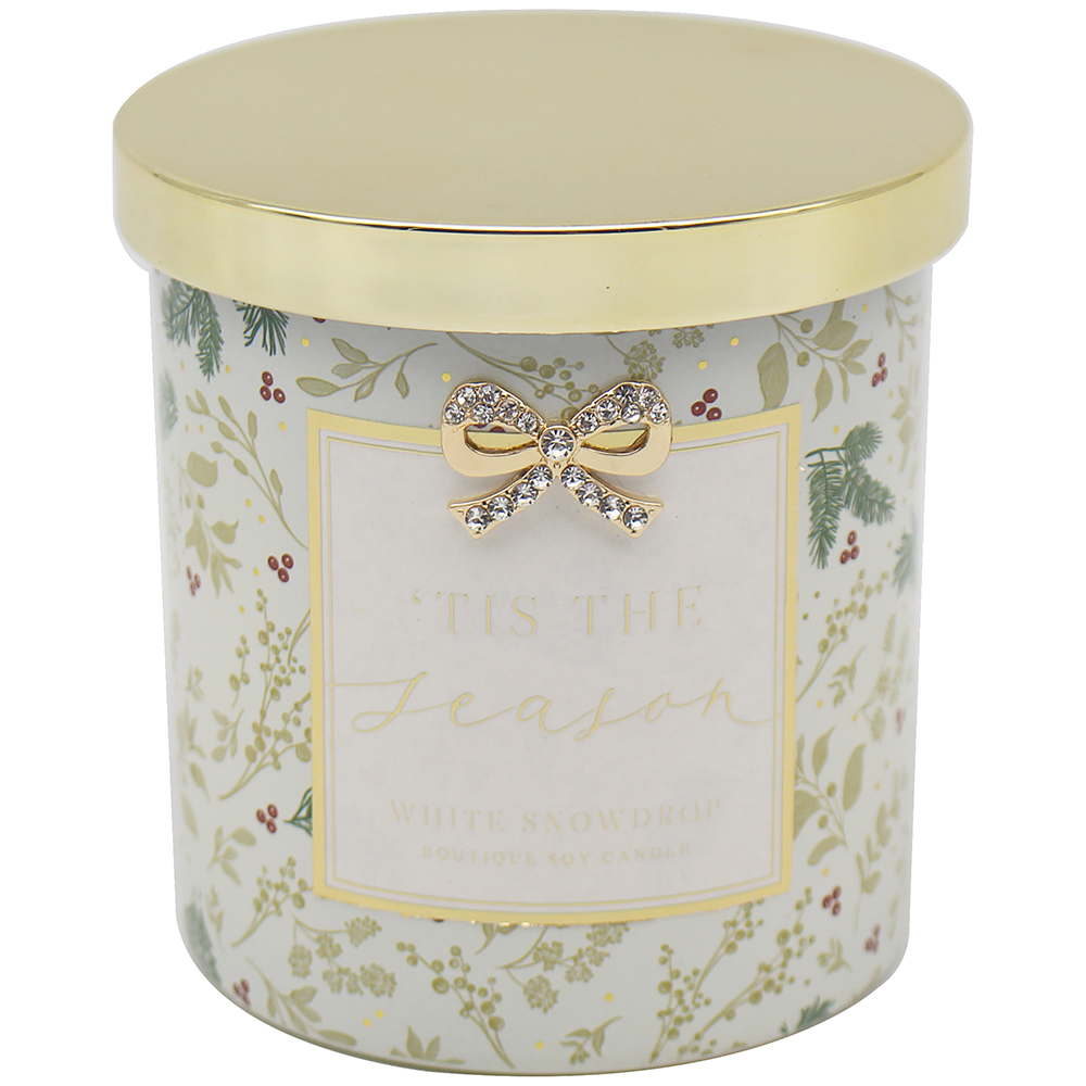 Candle Madelaine White Snowdrop