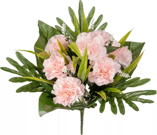 Eleganza Carnarion Bush Light Pink 40cm