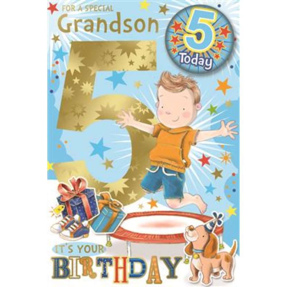 Xpress Yourself C75 Birthday Age 5 Grandson 6pk