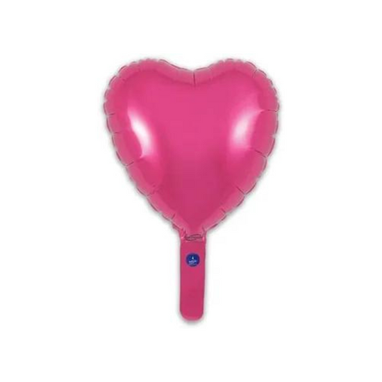 Oaktree Hot Pink Heart 9" Foil Balloon (Loose)