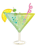 Anagram Cocktail Surprise 36" Foil Balloon