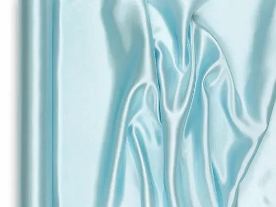 Satin Fabric Misty Blue 0.36x9M