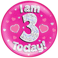 Oaktree Badge 3 Today Pink Jumbo 6